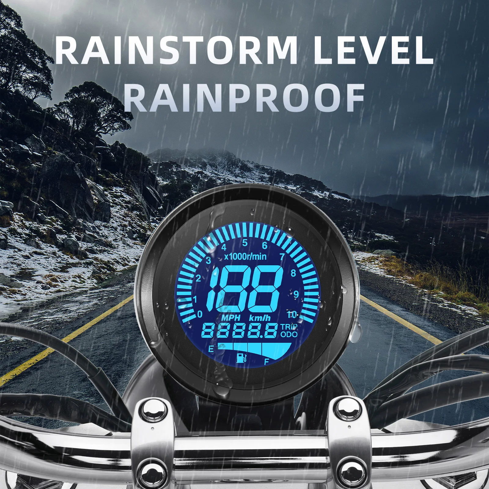 Used Universal Digital Speedometer Universal Motorcycle Meter