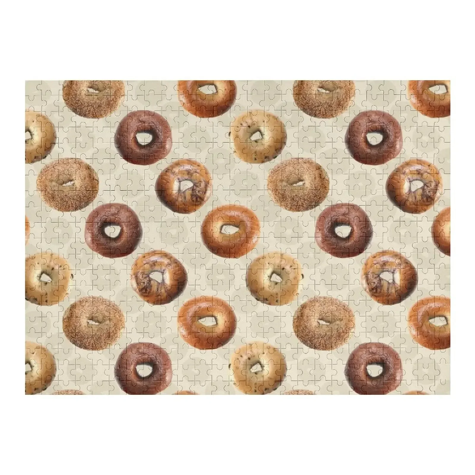 

Bagels Jigsaw Puzzle Wood Adults Personalized Puzzle