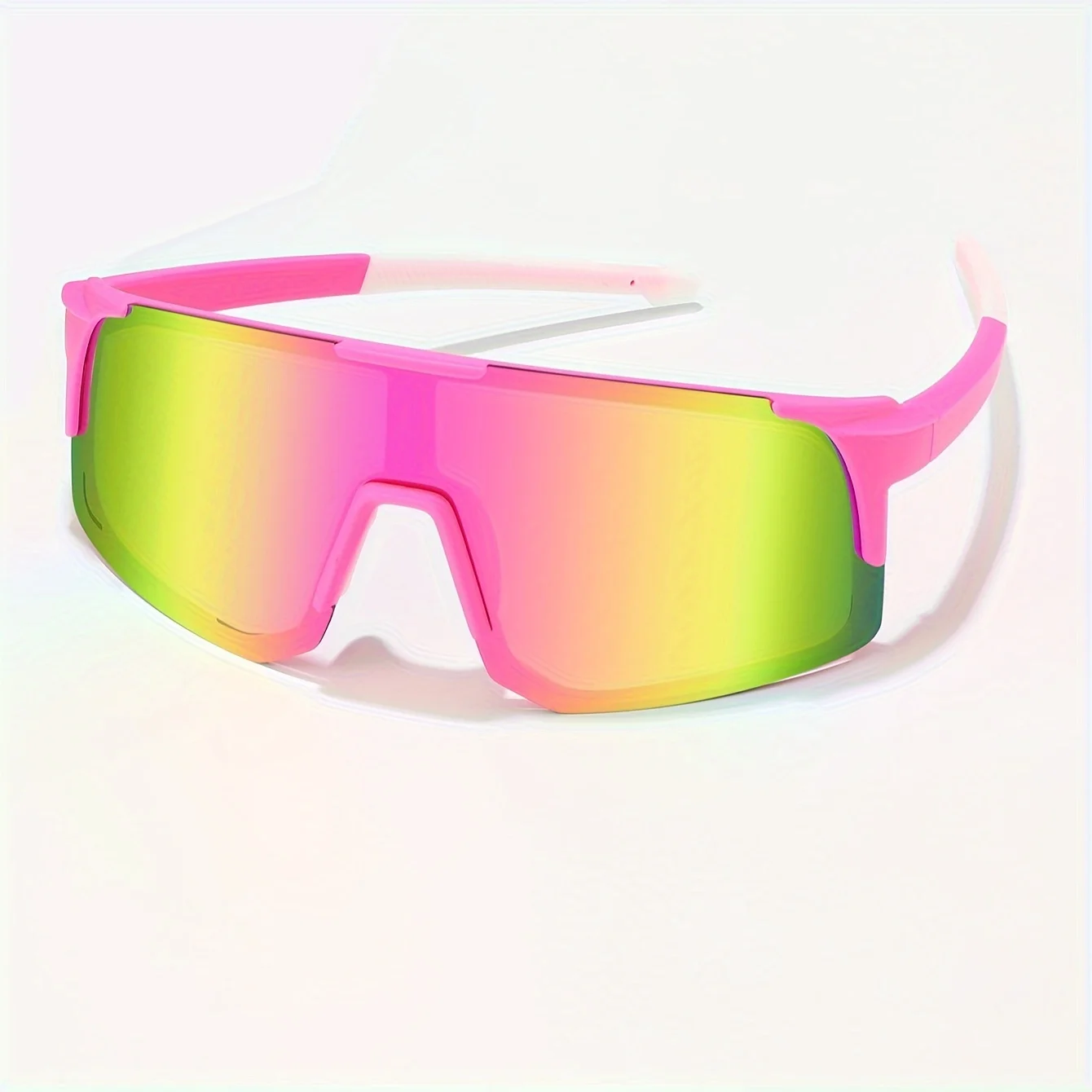 Unisex Wraparound Sports Sunglasses - UV400 Protection, Fashionable Outdoor Shades