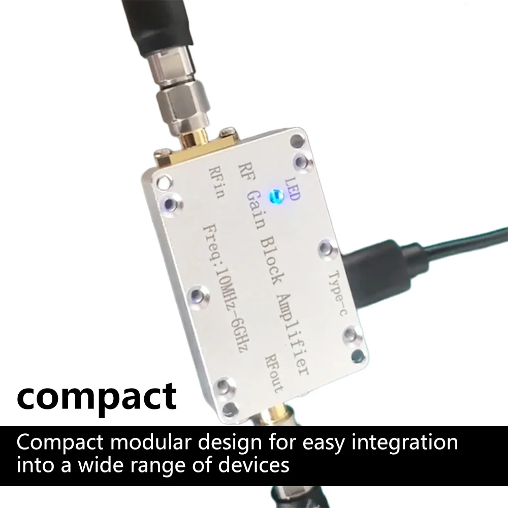 10M-6GHz RF Gain Amplifier 10dB 20dB 30dB 40dB High Flatness RF