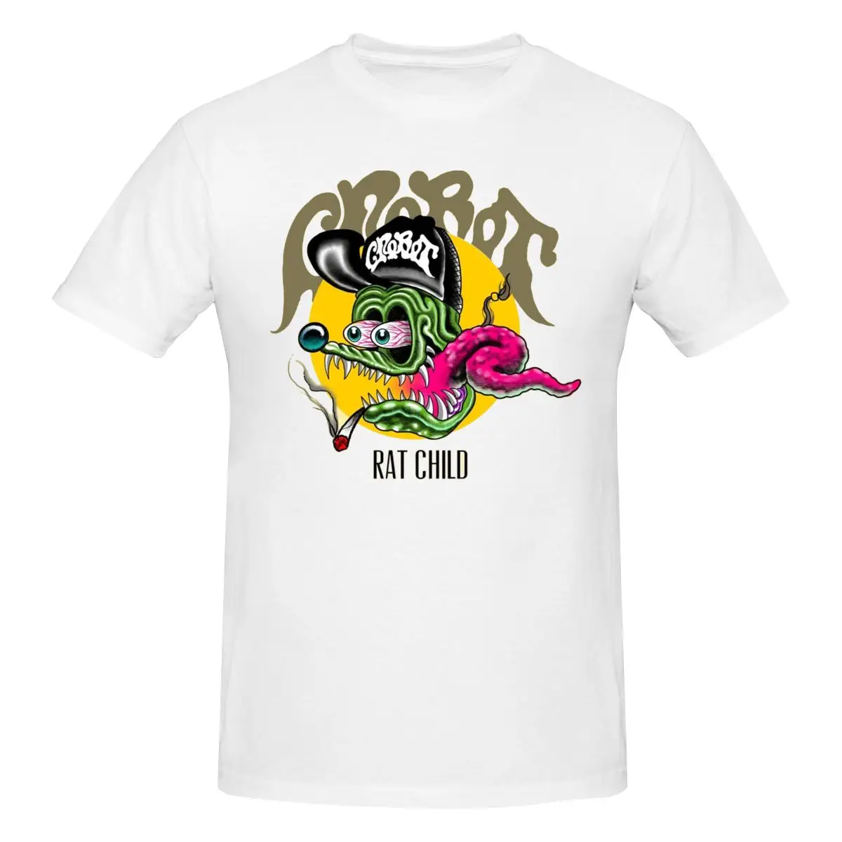 Классическая хлопковая футболка унисекс Rat Fink для мужчин и женщин, Классическая футболка