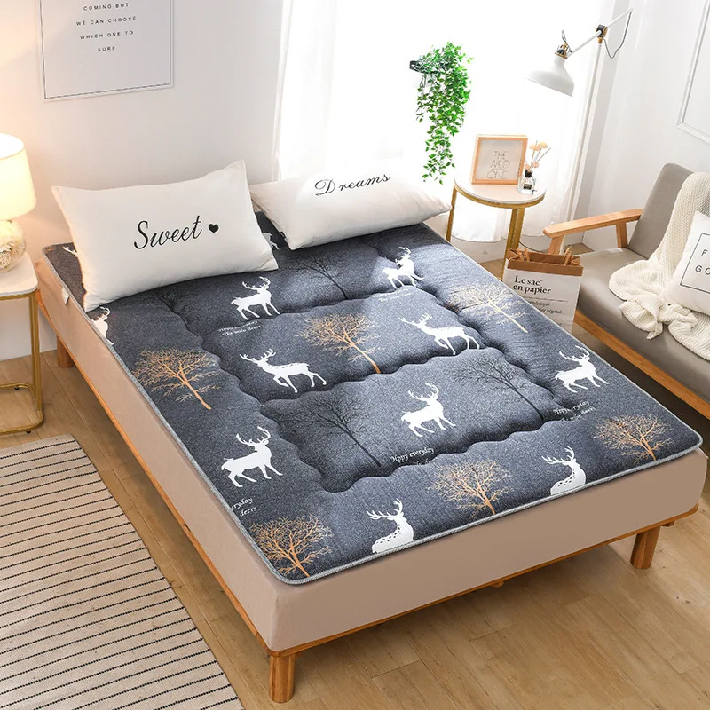 motif-wapiti-epaissi-ceinture-fixe-matelas-antiderapant-serge-brosse-matelas-pliable-etudiant-dortoir-simple-lit-double-matelas