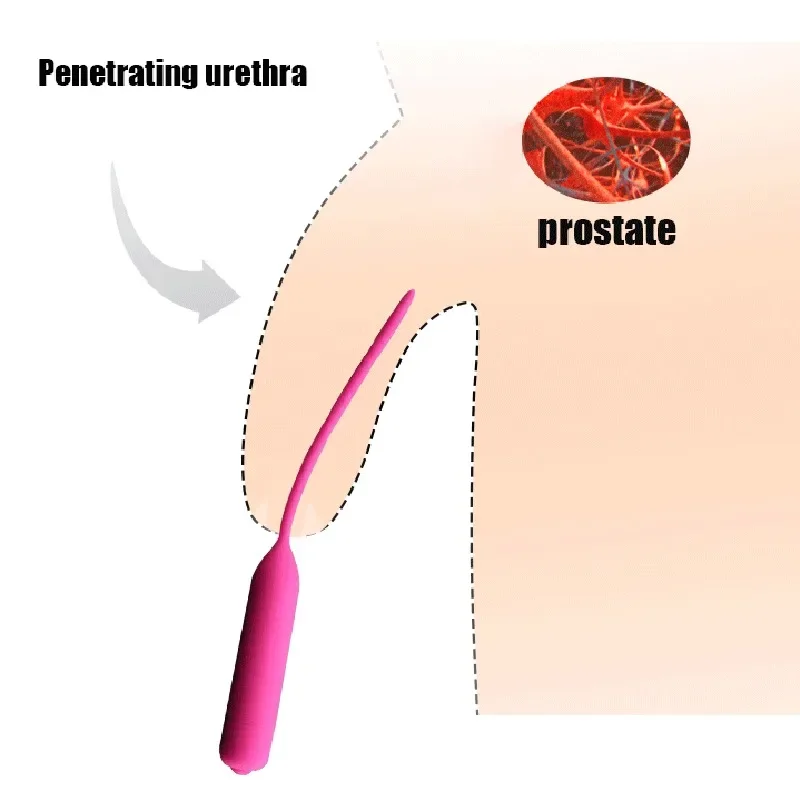 Penis Plug Electric Urethra Masturbation Silicone Vibrator Adult Toys for Men Urethral Stimulator Woman Vaginal Dilator Urethral
