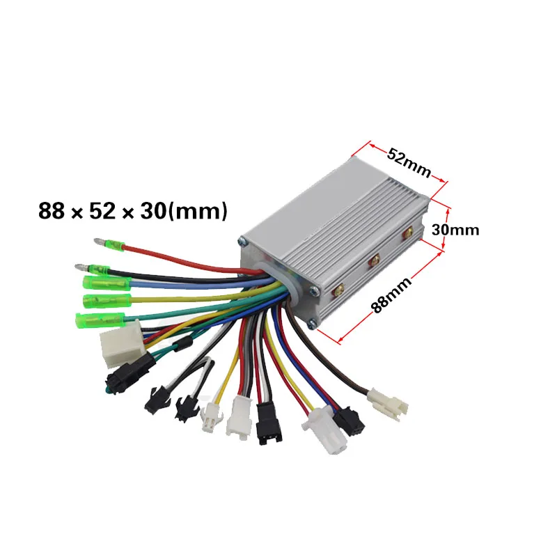 3inch DC Brushless Hub Motor Kits 24V 120W Electric Motor Controller Throttle Brake Conversion Kits