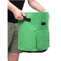 3 Size Felt plant grow bags nonwoven fabric garden potato pot greenhouse vegetable growing bags moisturizing vertical tools 5