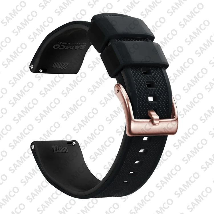 Enhanced Quick Release Silicone Watch Strap - Premium Rubber Band Replacement