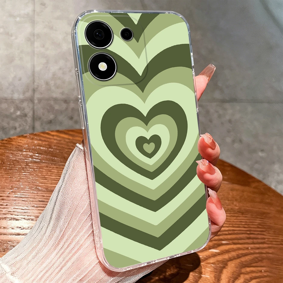 Sweet Lovely Girl Dustproof Transparent Phone Case – Creative Protective Cover
