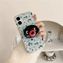 Charming Full Screen Penguin Pattern Phone Case with Rotating Stand - 7 8 SE 2020 2022 (1)