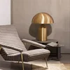 Modern Bedroom Decoration Mushroom Table Lamp Plating Iron Body LED Plug In Desk Lights Cafe Bar Hotel Table Lustres With Switch 6