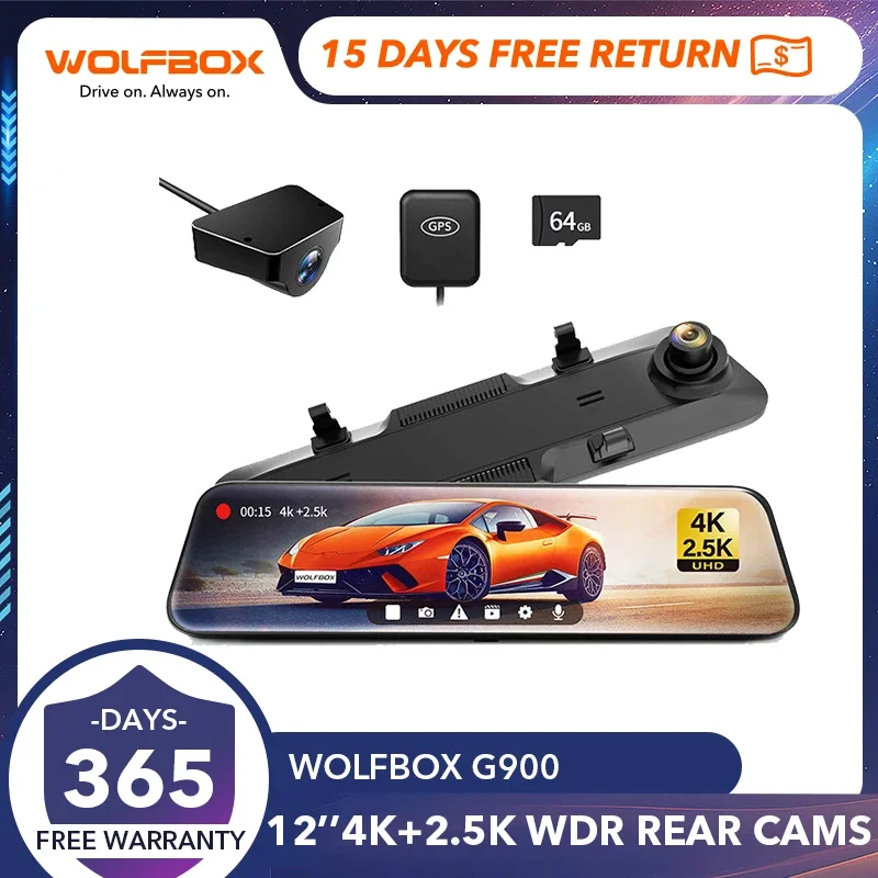 Wolfbox G900 Dash Camera Guida A Destra Per Jp Au Uk