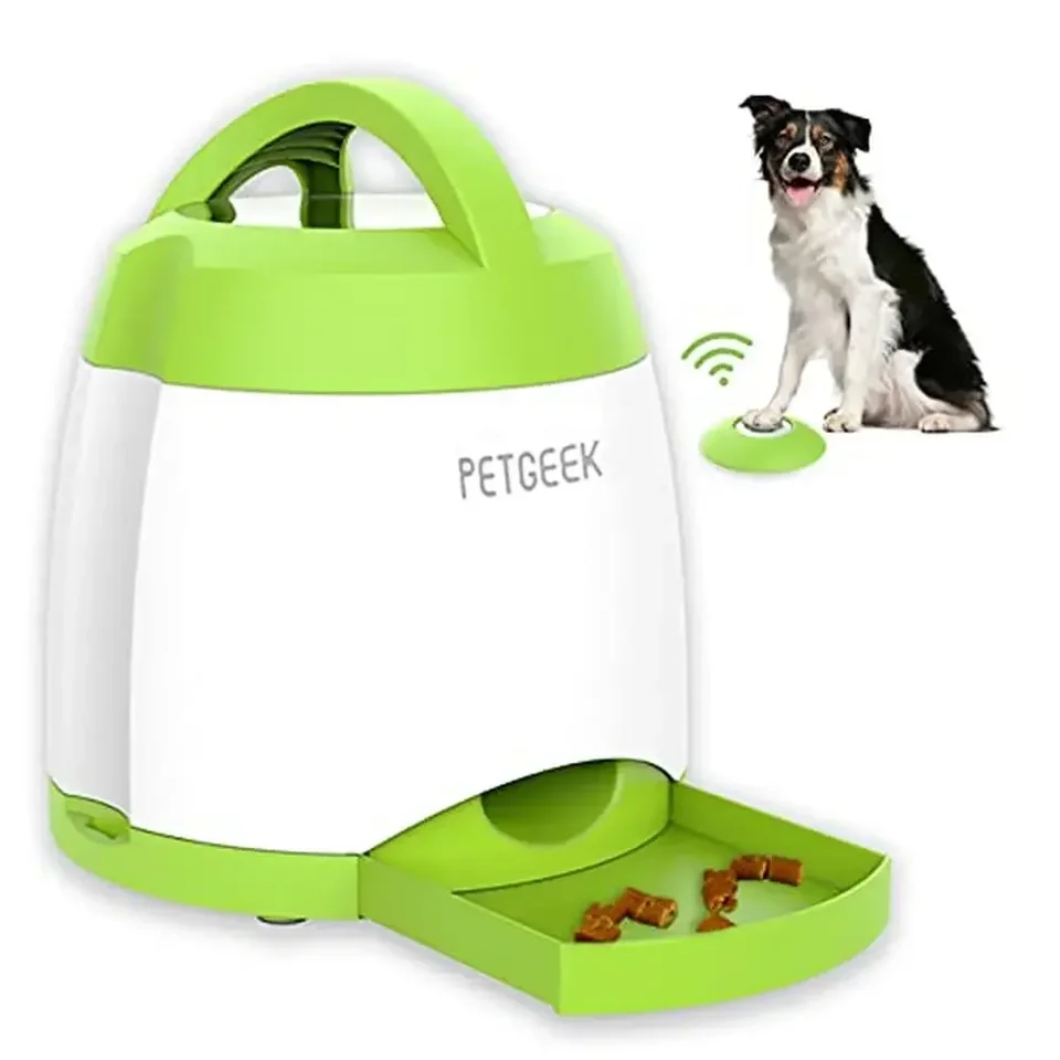 Interactive Dog Treat Dispenser Remote Control Toy