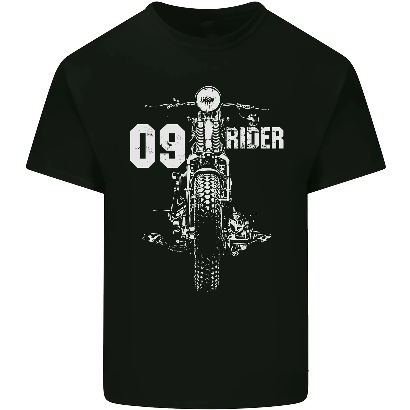 

09 Motorcycle Knight Motorcycle T-Shirt Tee Top Men's 100% Cotton Casual T-shirts Loose Top Size S-3XL