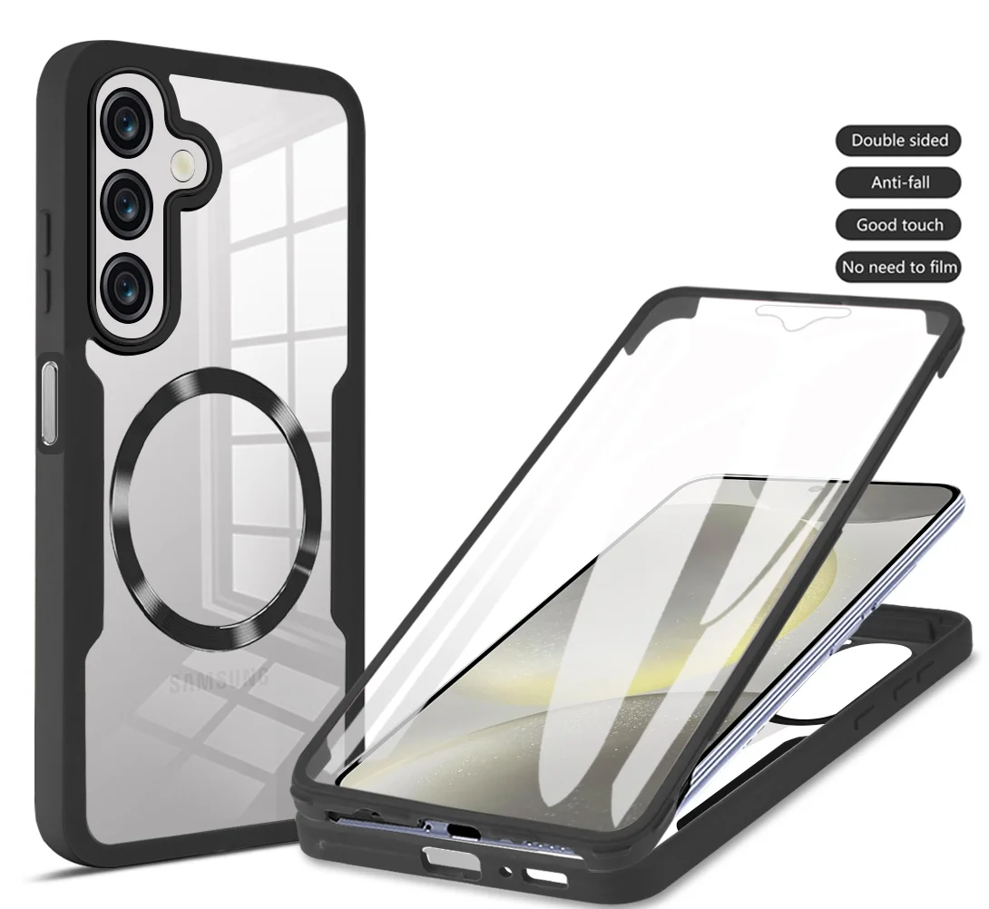 360 Double Sided Full Protection Magnetic Phone Case with Screen Protector