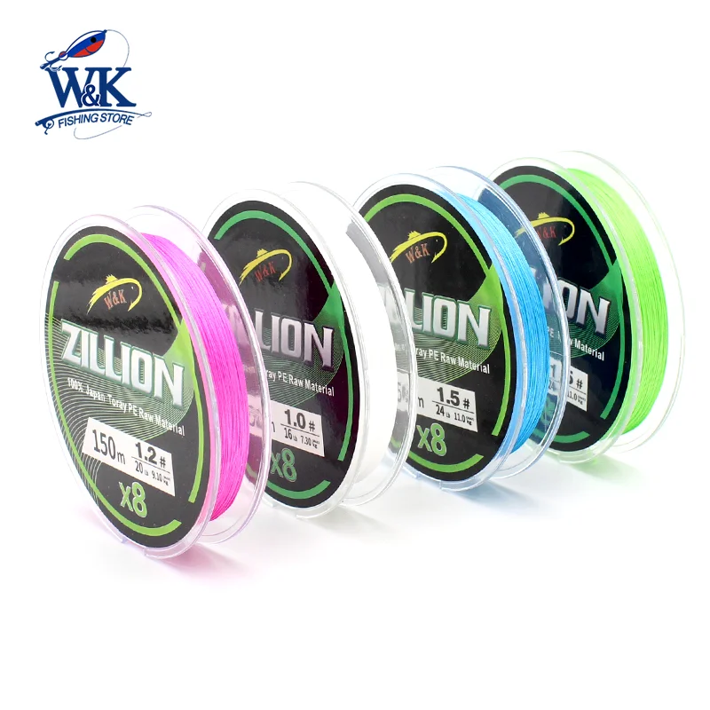Standard DIA PE Lines at 150m 200m 300m Fishing Line Double Color