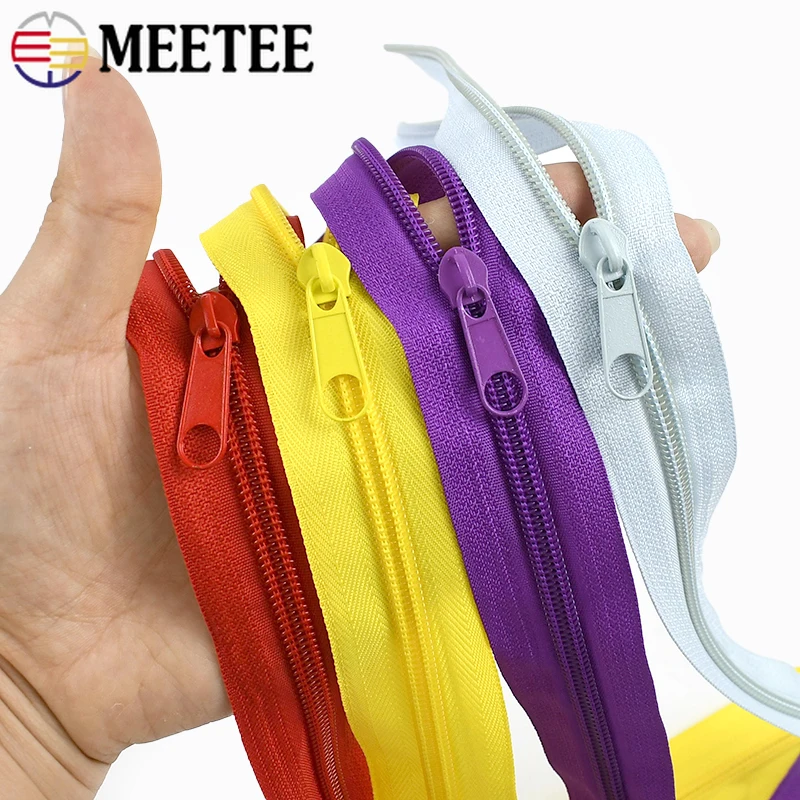 Colorful Nylon Zipper Tape Kit with Sliders for DIY Sewing and Repairs