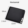 Short Men Wallets Card Holder Photo Holder Slim Male Print Wallet High Quality PU Leather Money Bag New Kpop Small Men's Purse 3