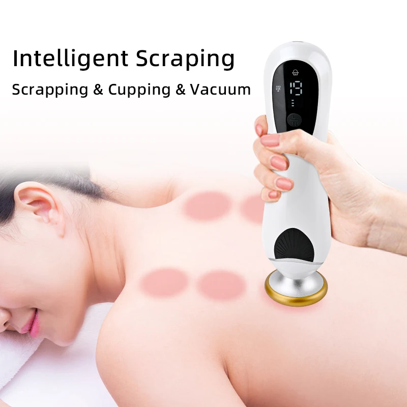 

Electric Gua sha Cupping Massager Anti-Cellulite Scraping and Cupping for Relief Face Body Jars Fat Burner Slimming