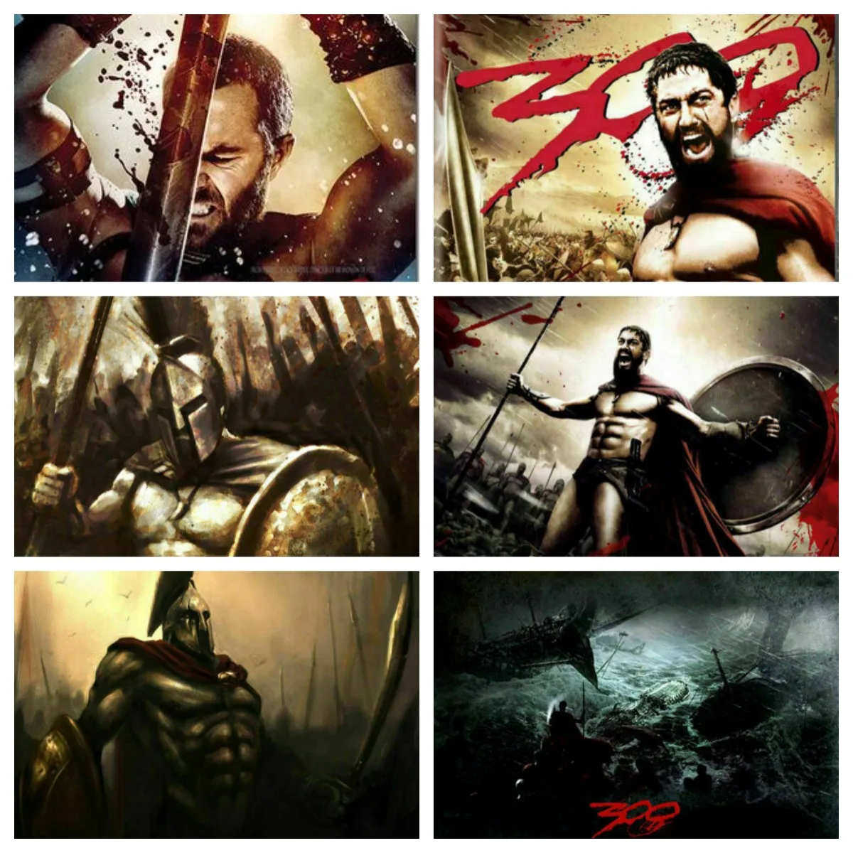 300 Spartan Warriors Movie Poster Stampe Wall Art Pictures For Living Room Home Decor