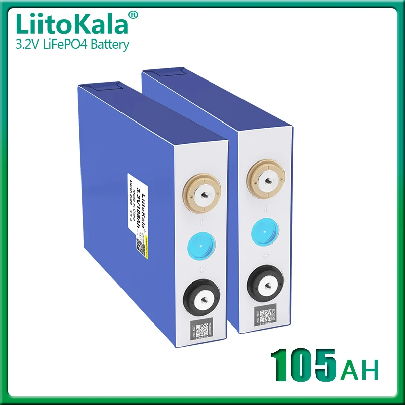 

Литий-железо-фосфатный аккумулятор LiitoKala, 3,2 в, Ач, 2 шт.