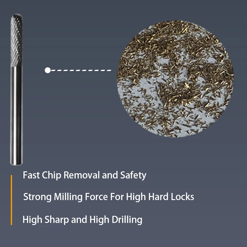 Hartmetall-Grat fräser kompatibel mit keso medeco Hartzylinder-Schlosser werkzeug zum Öffnen von Schlössern – Detail 4
