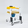 New product rehabilitation therapy shower adjustable patient electric lift transfer chair with commode 4