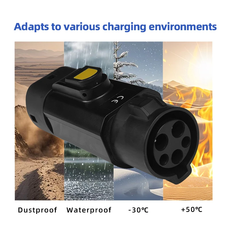 Type 1 (J1772) male to Type 2 Female EV Charger 3