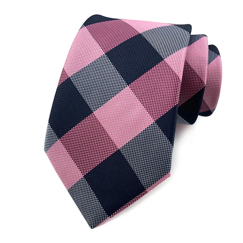 50 farben Luxus 8 CM Herren Krawatte Rosa Farbe Streifen Floral Plaid Solide Krawatten Für Mann Bräutigam Krawatte für Business Hochzeit Party – Detail 10