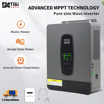 DATOUBOSS DT-24V3000W Pure Sine Wave Inverter DC24V To AC220V Sine Wave Output MPPT Power Grid Solar Inverter Voltage Converter