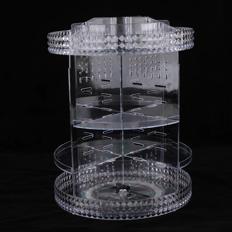 Large-capacity Makeup Organizer With 360 Rotating Storage Box For Cosmetic Organizer With 70% Space Saving Design For Vanity 2
