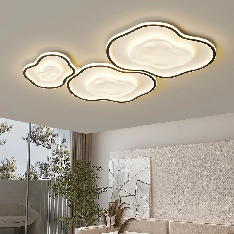 

Living Room Lamp Cream Style Creative Cloud Lamp Minimalist And Warm Bedroom Chandeliers Modern Simple And Atmospheric Hall Lamp