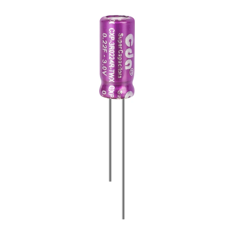 

CXP SuperCapacitors Farad capacitor CDA 3V 0.22F CXP-3R0224R-TWX Super Capacitor UltraCapacitors