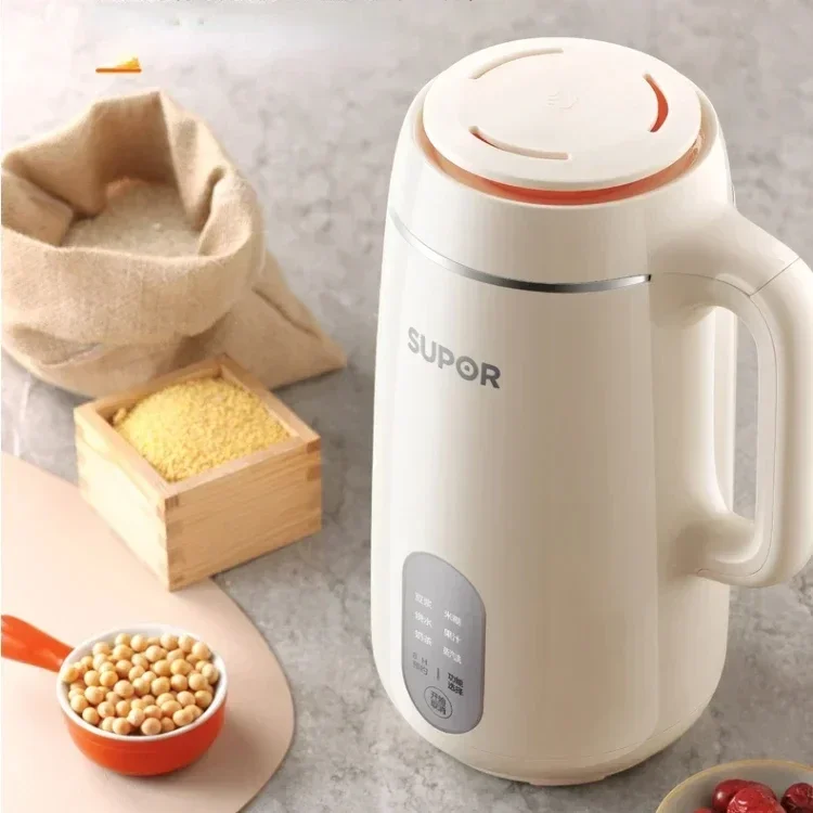 Supor Mini Soybean Milk Automatic Wall Breaking Heating Cooking Soymilk Maker Soy Making Juice Portable Orange Juicer Machine supor soymilk machine household small soymilk maker no filter automatic heat preservation food blender for 1 4 people