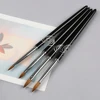 BQAN New Design 4-8# Heart Shape Glitter Black Metal Handle Pure Kolinsky 3D Nail Art Brush 4