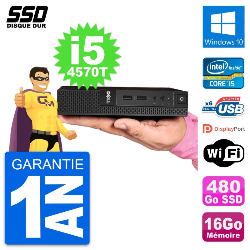 Ultra Mini Pc Dell 30 Micro Usff I5 4570t Ram Gb Ssd 480go Windows 10 Wifi Desktops Aio Aliexpress