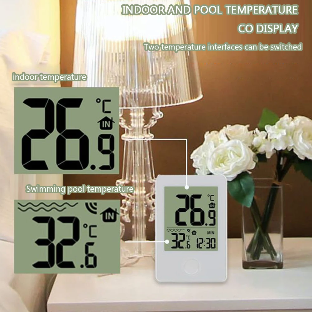 Wireless Floating Pool Thermomete Ipx7 Waterproof 3 Channels Digital  Temperature Humidity Monitor Water Temperature Comfort Disp - Thermometer  Hygrometer - AliExpress