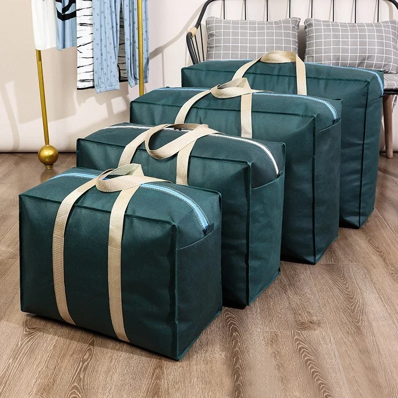 Wardrob Foldable Storage Bags Clothes Blanket Organizer Portable Moving Pouch Luggage Tote