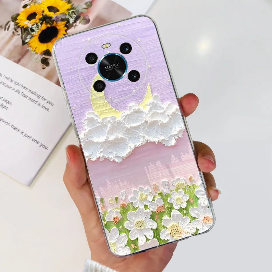 Elegant Printing Soft Silicone Clear TPU Protective Phone Case