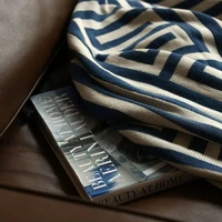 Nordic Throw Blanket Geometric Jacquard Knitted Blanket Bed Sofa Decorative Outdoor Camping Blanket Plaid Bedspread Tapestry 4