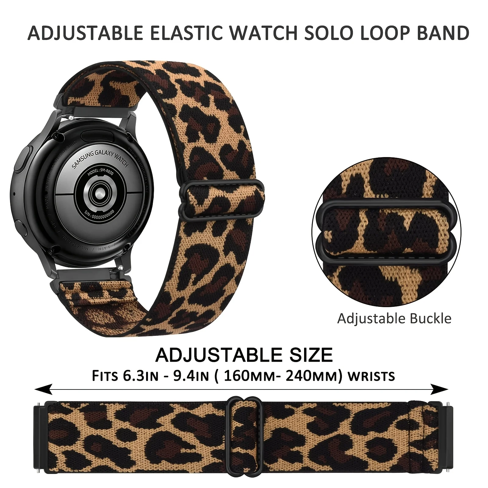 Sport Silicone Watch Band - Premium Adjustable Strap Bracelet 20mm/22mm