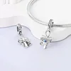 Original 925 Sterling Silver Nurse Hat Electrocardiogram Heart&Doctor Charm Fit  Bracelet Female Doctor Banquet Jewelry 5
