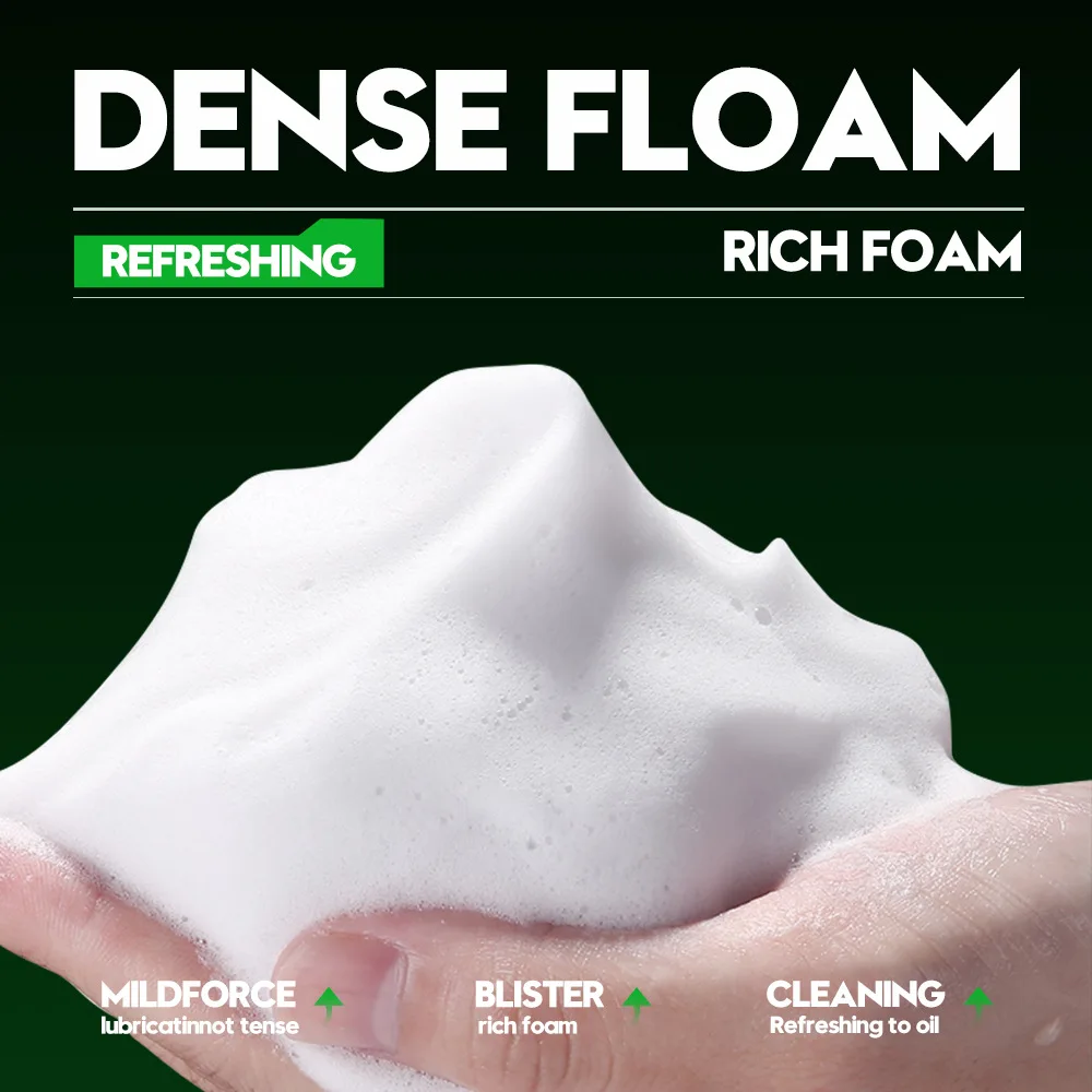 SADOER Men's Facial Cleanser Moisturizing Oil Control Anti Acne Hydrating Face Wash Foam Face Cleanser Men Skin Care Products