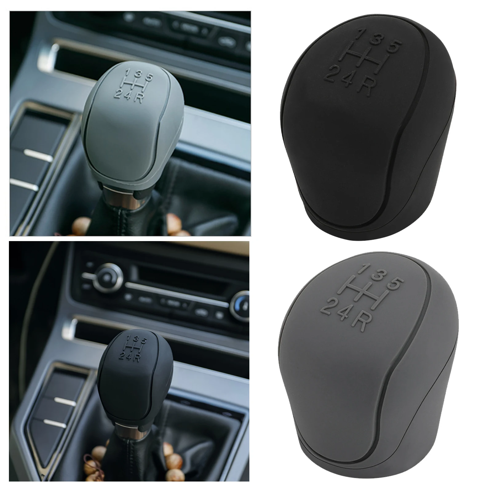 Couvercle de pommeau de levier de vitesse en silicone pour voiture, pour  Ford Escape Kuga Mondeo Ecosport Fi.C. Focus 2 3 MK1 - AliExpress