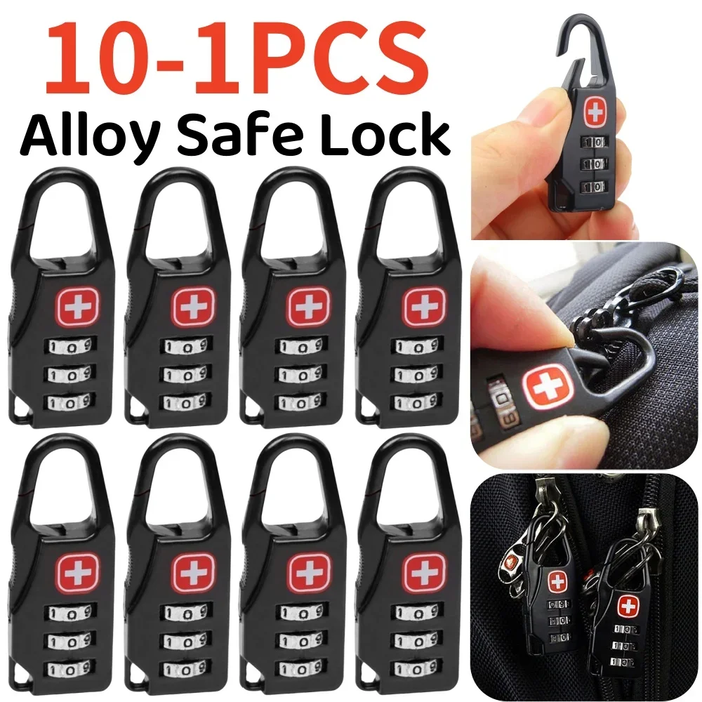 Mini Alloy Anti-Theft Combination Padlock for Travel and Outdoor Use