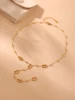 Nivora mode longue chaîne en acier inoxydable colliers pour femmes PVD véritable plaqué or métal femme collier fête Banquet bijoux