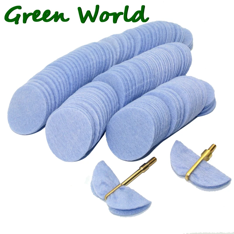 Green World-Premium Cleaning Patches High Absorbency Softness Biodegradable DIA 4cm (Dia1.57 ") DIA 5cm (dia1.97 ")