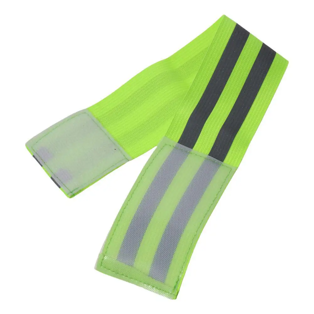 Safety Strap Green Night Reflective Waistband Arm Strap Nylon Arm and Leg Straps Legband Visibility Belt Outdoor