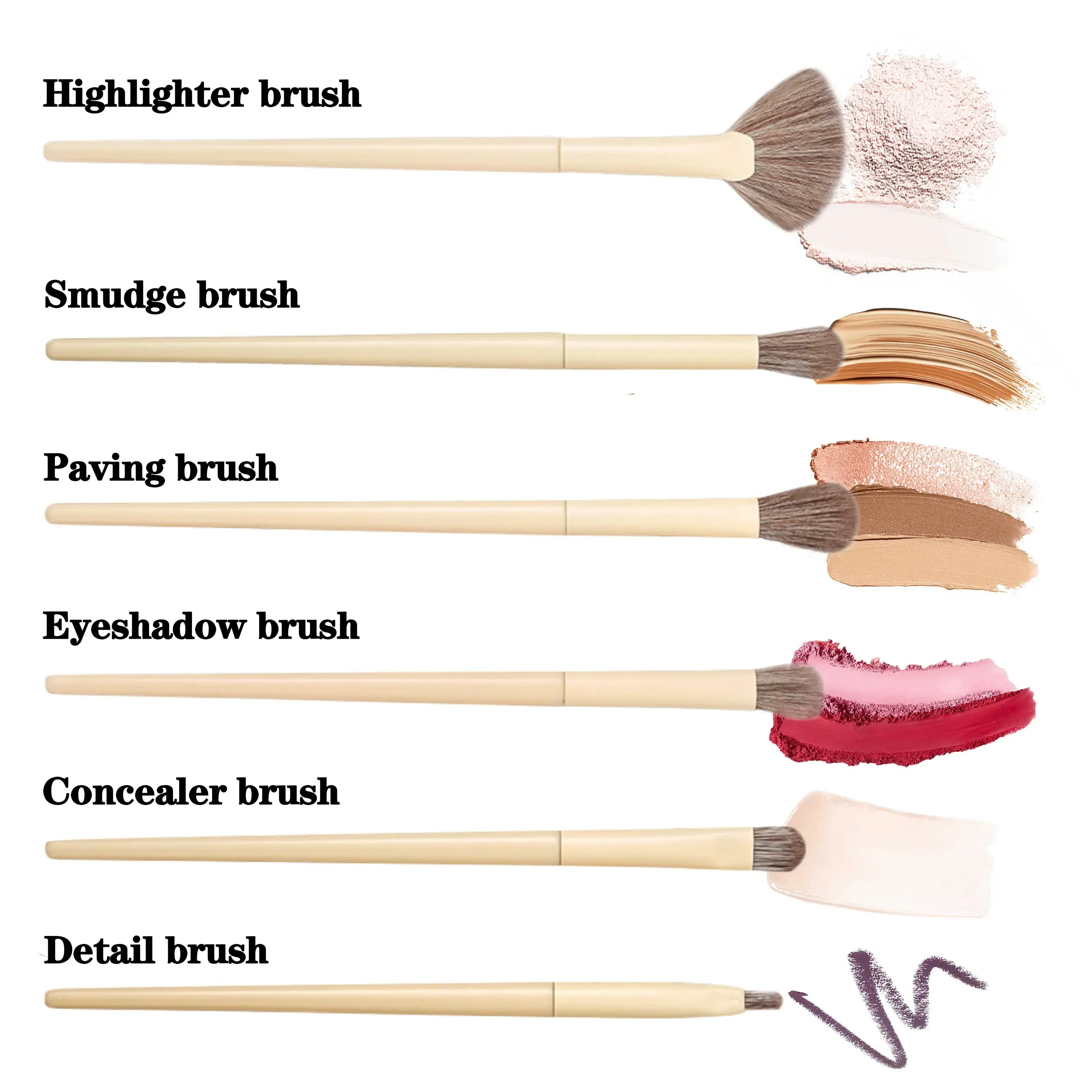 Creamy Makeup Brush Sets 10 A Complete Set of Ultra-Soft Contouring Brushes Concealer for Beginners makeup brushes makeup set makeup tool set