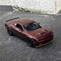 1:24 Dodge Challenger SRT Alloy Sports Car Model Diecasts Metal Toy Vehicles Car Model High Simulation Collection Kids Toy Gift 2