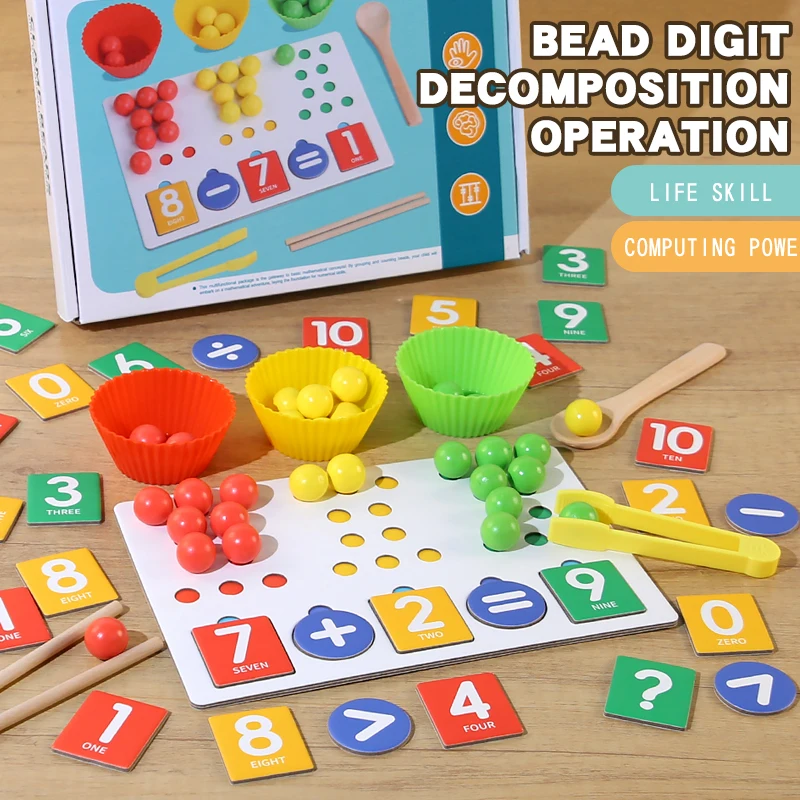 Children Magnetic Fraction Learning Math Toys Wooden Fraction Book Set Parish Teaching Aids Arithmetic Learning Educational Toys