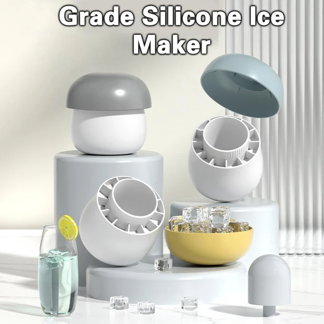 Cylinder Silicone Ice Cube Mold Quickly Freeze Silicone Ice Maker Ice Cup  Creative Cylinder Ice Bucket Whiskey Beer Maker - AliExpress